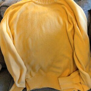 Men's XXL Egyptian Cotton Yellow Sweater